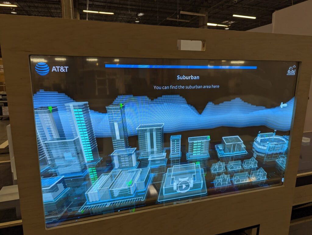 AT&T interactive 3D city table